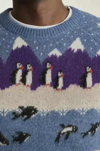Arctic Fair Isle-tröja | Mjuk tröja i arktisk fleece