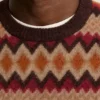 Argyle Fair Isle-tröja med rund hals Argyle Fair Isle-tröja med rund hals
