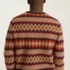 Argyle Fair Isle-tröja med rund hals Argyle Fair Isle-tröja med rund hals