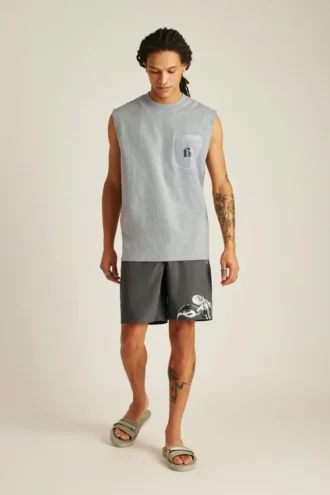 Avslappnad muskel-T-shirt Fielder