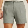 Badshorts i linneblandning
