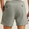 Badshorts i linneblandning