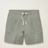 Badshorts i linneblandning