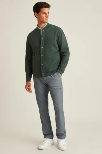 Bomberjacka i texturerad fleece