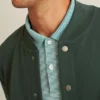 Bomberjacka i texturerad fleece