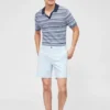 Bomulls- och kashmirpolo med Johnny-krage Bomulls- och kashmirpolo med Johnny-krage