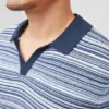 Bomulls- och kashmirpolo med Johnny-krage Bomulls- och kashmirpolo med Johnny-krage