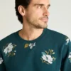 Broderad French Terry-krage