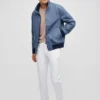 Chambray-bomberjackan Chambray-bomberjackan