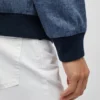 Chambray-bomberjackan Chambray-bomberjackan