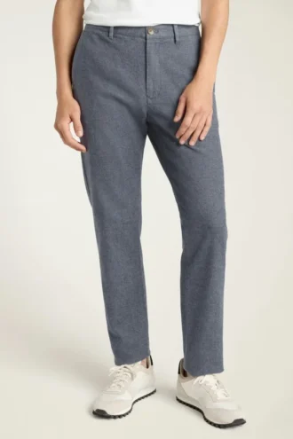 Chinobyxor i borstad twill