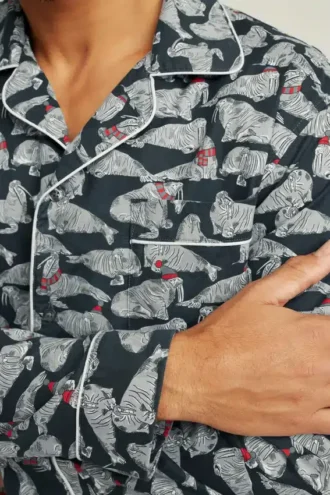 Critter stretchpyjamas i bomull