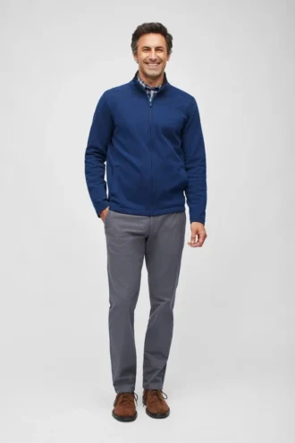 Daily Grind fleece med hel dragkedja