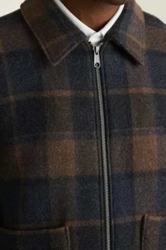 Däckjacka för herr från Bonobos | Quiltad modell i traditionell ull