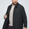 Den Italian Wool Car Coat i stora storlekar Den Italian Wool Car Coat i stora storlekar