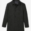 Den Italian Wool Car Coat i stora storlekar Den Italian Wool Car Coat i stora storlekar