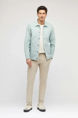 Denim-cargojackan