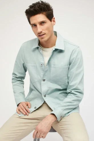 Denim-cargojackan
