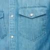 Denim-westernskjorta