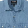 Denim-westernskjorta