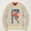 Extrafint merinoullströja med skidkanin | Retro afterski- och skidtröja Extrafint merinoullströja med skidkanin | Retro afterski- och skidtröja