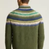 Fair Isle-tröja i ullblandning från Bonobos | Festlig, varm stickning