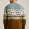 Fair Isle-tröja med rund hals