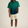 Fielder’s avslappnade kortärmade polo med ombré-effekt Fielder’s avslappnade kortärmade polo med ombré-effekt