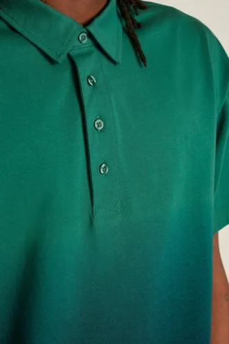 Fielder’s avslappnade kortärmade polo med ombré-effekt