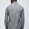 Fleckad chambray-skjorta Fleckad chambray-skjorta