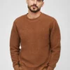 Fleece-tröja med rund hals