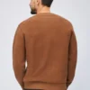 Fleece-tröja med rund hals