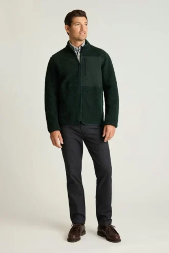 Fleecejacka för män från Bonobos | Retro-värme möter klassisk stil