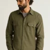 Garment-färgad arbetsskjorta Garment-färgad arbetsskjorta