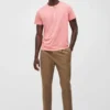Garment-färgad Henley Garment-färgad Henley