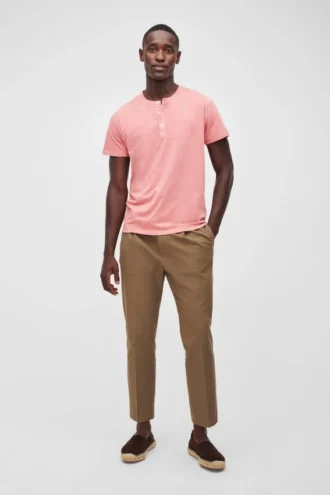 Garment-färgad Henley
