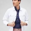 Garmentfärgad denimjacka Garmentfärgad denimjacka