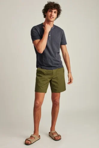 Garmentfärgad Henley