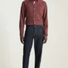 Garmentfärgad Tencel-skjorta | Mjuk och andningsbar Tencel-skjorta med knappar Garmentfärgad Tencel-skjorta | Mjuk och andningsbar Tencel-skjorta med knappar