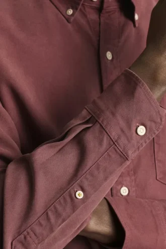 Garmentfärgad Tencel-skjorta | Mjuk och andningsbar Tencel-skjorta med knappar