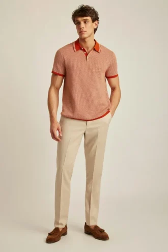 Geo Sweater Polo