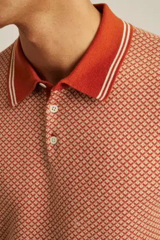 Geo Sweater Polo