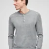 Henley i bomullslinne Henley i bomullslinne