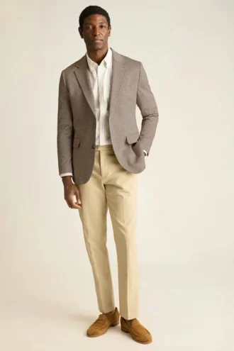 Herrblazer i linne från Bonobos | Italiensk stickad blandning i lätt stil