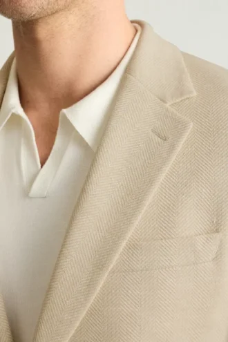 Herrblazer i linne från Bonobos | Italiensk stickad blandning i lätt stil
