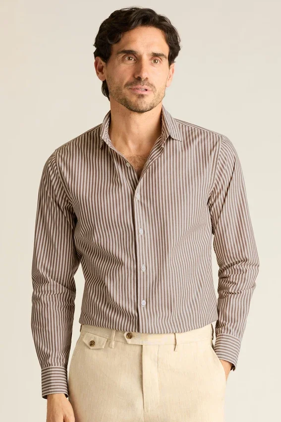 Herrskjorta med spridd krage från Bonobos | Raffinerad casual Cooper-passform Herrskjorta med spridd krage från Bonobos | Raffinerad casual Cooper-passform