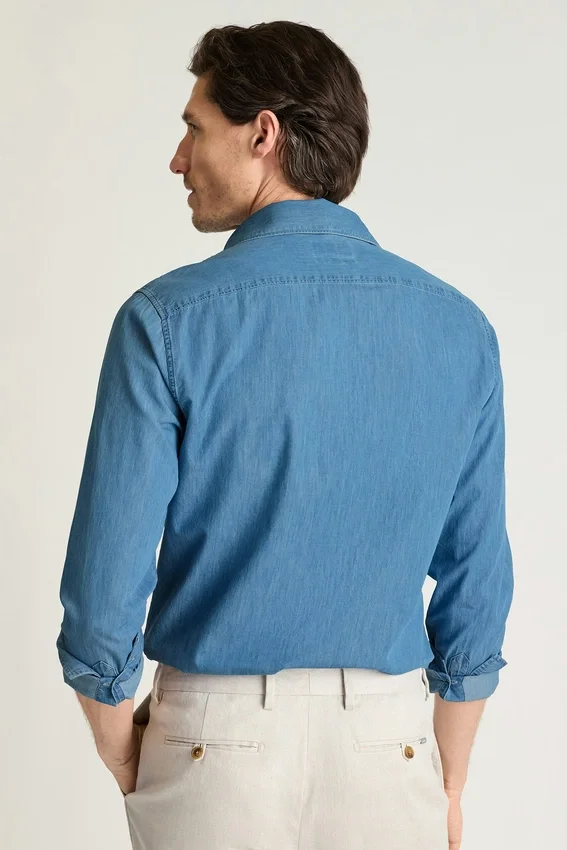 Herrskjorta med spridd krage från Bonobos | Raffinerad casual Cooper-passform Herrskjorta med spridd krage från Bonobos | Raffinerad casual Cooper-passform
