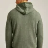 Hoodie med fiskbensmönster