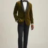 Italiensk smokingjacka i stretchvelour Italiensk smokingjacka i stretchvelour