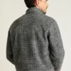 Italiensk ullfleece med kvartslång dragkedja Italiensk ullfleece med kvartslång dragkedja